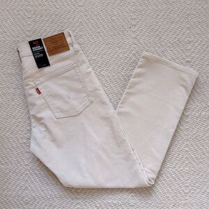 NWT Levi’s Wedgie Straight Fit Corduroy Jeans, wale sandshell, size: 28